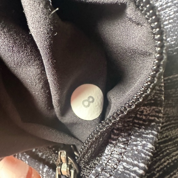 Lululemon Runderful Pant 2 Layer Lined Pants Size 8 Static Slate Black - Picture 6 of 7